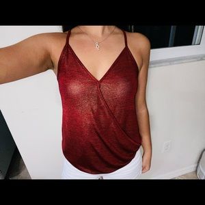 Red very elegant blouse